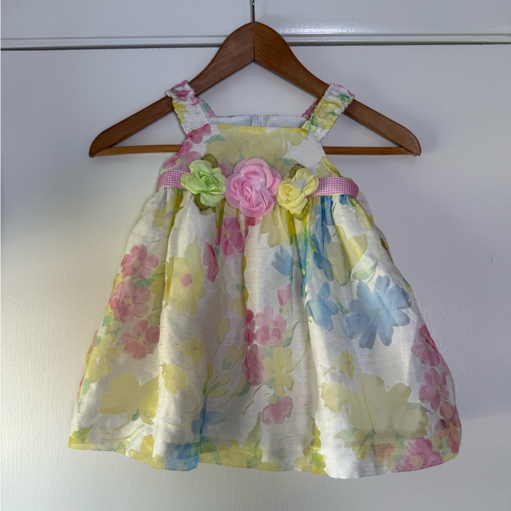 Iris & Ivy Children’s Floral Formal Dress Airy Boho Wedding Flower Girl Easter